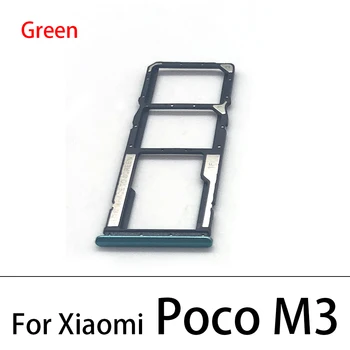 SIM Kortelės Dėklas Lizdo Laikiklį Pakeisti Xiaomi Poco M3 Mi 10T SIM Kortelės lizdo plokštelės Laikiklį remontas dalis + Pin