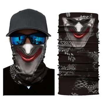 Skaitmeninis 3D lauko sporto dviračiu besiūlių magija turbaną kaukolė bund vištienos įdegimas weistband foulard kaukė