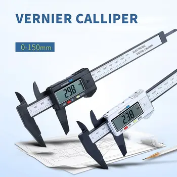 Skaitmeninių Elektroninių Vernier Suportas 0 -150mm Matavimo Įrankis 6 Colių LCD Elektroninių Gabaritas Mikrometro Matavimo Įrankis