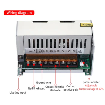 Skaitmeninė elektros energijos tiekimo atveju S12A S12D 800W jungiklis maitinimo RD6012(W) tik metalo korpusas su lukštais, negali būti maitinimo šaltinis
