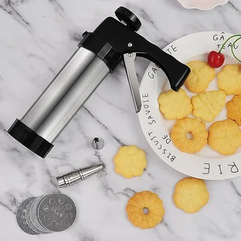 Slapukus Pelėsių Ginklų Rinkinys Cookie Maker Ekstruderiu Siurblys Paspauskite Sausainių Formavimo Mašina Antgaliai Slapukas Trafaretas Pyragas Apdaila