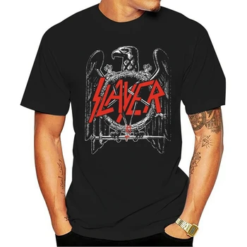Slayer Vyrų Black Eagle Marškinėliai Vyrams, Moterims, Vidutinio Black Marškinėliai, 2xl 3xl 4xl 5xl Medvilnės marškinėliai