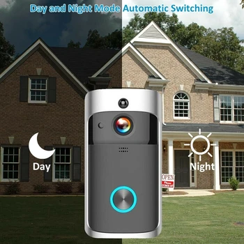 Smart Doorbell Kamera, Domofonas su Vaizdo Akių Belaidžio Wifi Durų Bell Namų Durų Bell Žiedas Skambančių Telefonų Namų Apsaugos Kameros