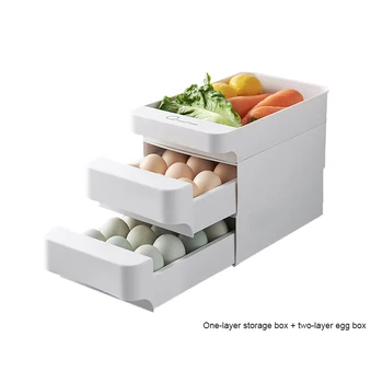 Stalčių Tipo Maisto Organizatorius Kiaušinių Laikymo Dėžutė Refrige Šviežių saugojimo Dėžės, Virtuvės Reikmenys Vaisių, Daržovių Stalčių Tipo Kiaušinių Dėklas