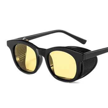 Steampunk Plastiko Vyrams UV400 akiniai nuo saulės, Saulės akiniai 2020 Punk, italija dizainas ce Lentes de sol mujer 2019 Oculos de sol