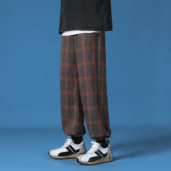 Streetwear Derliaus Mens Pledas Haremo Kelnės Priežastinis Harajuku 2021 M. Vyras Languotas Kelnes Hip-Hop Moterų Jogger Sweatpants Kelnės 3XL