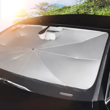 Sulankstomas Automobilio Saulės Skėtis Interjero prekinis, galinis Stiklo skėtį nuo saulės Padengti Priekinio Lango UV Apsauga Atspalvį Užuolaidų Skėtis Automobilių Reikmenys