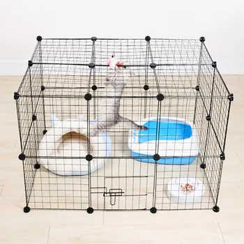 Sulankstomas Pet Playpen Dėžė Geležies Tvora Šuniuką Veislyne Namas Naudotis Mokymo Mažylis Kačiukas Kosmoso Šuo Vartų Tiekimas Triušis
