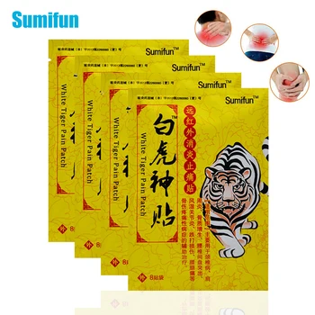 Sumifun 8Pcs Kinijos Tigras Balzamas Skausmo Pleistras Nuo Skausmai, Uždegimai Juosmens Skausmas, Reumatoidinis Artritas Vaistažolių Gipso