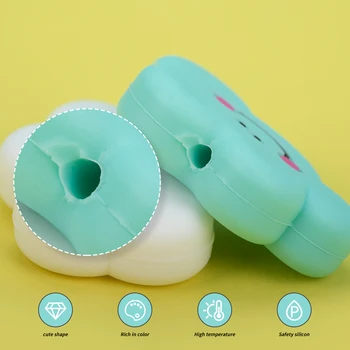 Sunrony 10vnt Spalvinga Debesys Silikono Granulių BPA-Free Baby Dantų Priežiūros Molinis Žiedas 