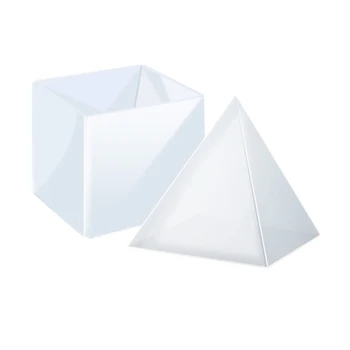 Super Piramidės Silikono Dervos Pelėsių Epoksidinės Pelėsių Amatų Papuošalai Kristalų Pelėsių Plastikinis Rėmas 15 cm/6 Colių
