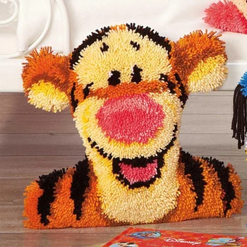 Tai padaryti sau kilimų siuvinėjimo pagalvėlės tigras ladybugs rankdarbiams kryželiu pagalvę mygtuką paketo kilimas taško kilimas namuose