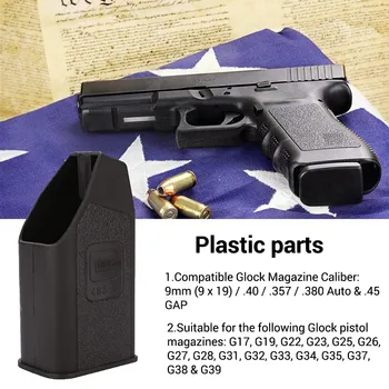 Taktinis Žurnalas Pistoletas Greitis Loader už 9mm .40 .357 .45 .380 SKIRTUMAS Žurnalus Įrašus Įrašą Glock Žurnalas Medžioklės Reikmenys