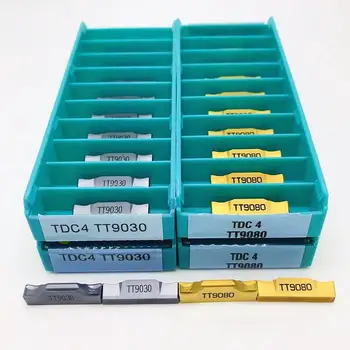 TDC4 TT9030 TDC4 TT9080 Aukštos kokybės karbido griovelį ašmenys 4MM staklių griovelį ašmenys CNC tekinimo griovelį dalys įrankis TDC4