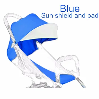 Tekstilės skėtį nuo saulės+sėdynės pagalvėlės Kūdikio Vežimėlis accessoire tinka yoya vežimėliais kilimėlis stogelis skydas poussette bloknotas oxford