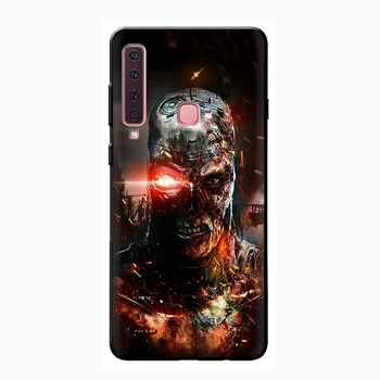 Terminatorius minkštas telefono dėklas Samsung Galaxy A3 A5 A6 Plius A7 A8 A9 A10 A30 A40 A50 A70 J6