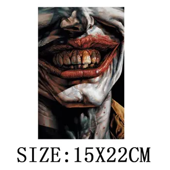 Termo Lipdukas Ant Drabužių DC Joker Veido Juostelės Taikant Vieną Geležies Lopai Drabužių, spauda Ant T-shirt įrengimas Pleistras