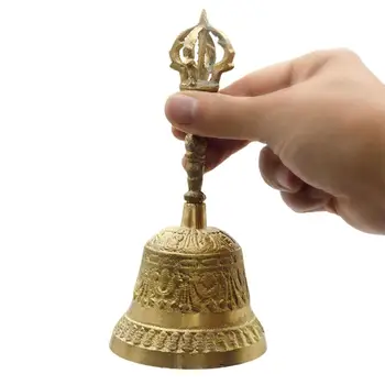 Tibeto Budizmo Meditacijos Bell Ir Dorje Nustatyti Shiplies Extra Loud Multi-Purpose Ranka Paskambinti Varpeliu