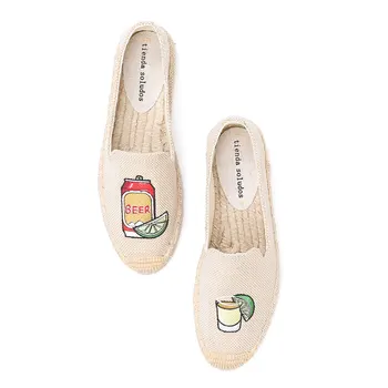 Tienda Soludos Espadrilles Batai, Patalynė Butai 2021 Tik Sapatos Zapatillas Mujer Kanapių Žvejys Ponios Mados Slydimui Dėl Vieno