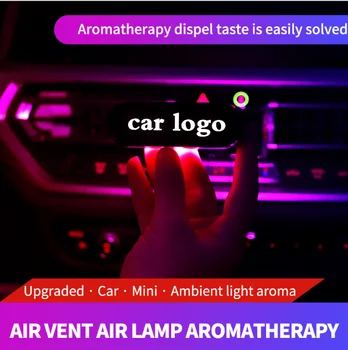 [Tinkinti] LED Automobilių Aromaterapija Atmosfera Lengvųjų Automobilių Oro Ventiliacijos Angos, LED Oro Gaiviklis Kvepalai Mini Kvepalų Logotipą, lempos