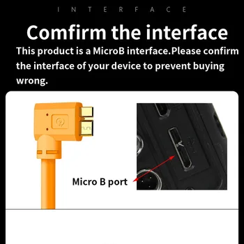 Tipas-c Micro B Skaitmeninis fotoaparatas kabelis 3.0 duomenų kabelį, skirtą 