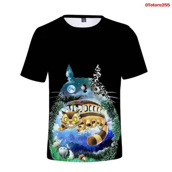 Totoro Spausdinti 3d Marškinėliai Vyrams, Moterims, Juokingas Anime Marškinėlius Palaidinės Vasaros T-shirt Mados Tee Viršūnes Unsiex Totoro Viršų