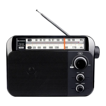 TR604 Nešiojamų Visą Juostoje, Radijo, Nešiojamos FM/AM Radijo Garsiakalbis, 3.5 mm Ausinių(ES Kištukas)
