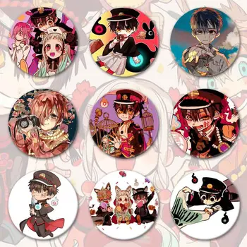 Tualeto-Privalo Hanako-kun Anime Emblemos Ant Kuprinės, Anime Piktogramos Smeigtukai Ženklelis Apdailos Sagės Metalo Emblemos Drabužius 