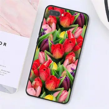 Tulip gėlių Telefoną Atveju Huawei Honor 7A 7C ru 5.7 8 8x 9 10 20lite 10i 20i Garbė Žaisti 6.3