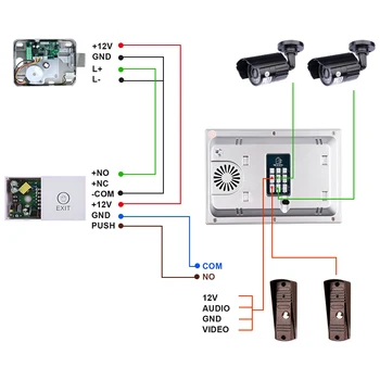 TUYA Smart Gyvenimo 1080P Metalo Doorbell Kamera, Wi-fi, Video Domofonas Sistema Belaidžio ryšio Vaizdo Duris Telefono Sicurity Camara 2 Būdas Kalbėti