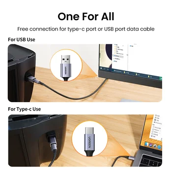 Ugreen USB 2.0 Spausdintuvo Adapterį, USB C Tipo Konvertuoti Spausdintuvo Kietąjį Diską Bazės Faksas Skaitytuvas USB 2.0 Tipas c Spausdintuvo Adapterį