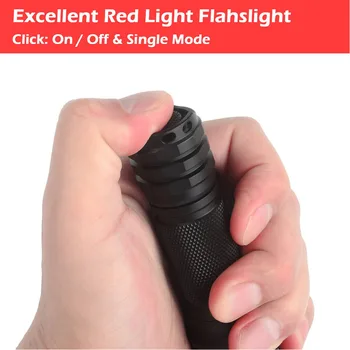 Ultrafire 18650 Žibintuvėlis LED Raudonos Šviesos, Žibintuvėlis Nešiojamą Taktinis Luz Hhunting Žibintuvėlis atsparus Vandeniui Žibintų
