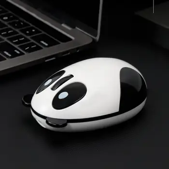 Universalus 2,4 GHz Bevielio Įkrovimo Mielas Panda Modelio Pelės PC (Kompiuterio) Belaidžio Įkrovimo Mielas Panda Modelio Pelės