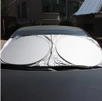Universalus Automobilio priekinį Stiklą Saulės Pavėsyje, Didelio Dydžio UV Apsauga, Sulankstomas Automobilių Priekiniai Windshiled skėtį nuo saulės Skydelis Automobilių stiliaus 150x70/85cm