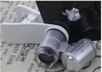 Universalus Clip-on Mikroskopu 60 Kartų Didinimo Telefono Didinamojo stiklo papuošalai, Juvelyriniai Antikvariniai Atpažinimas