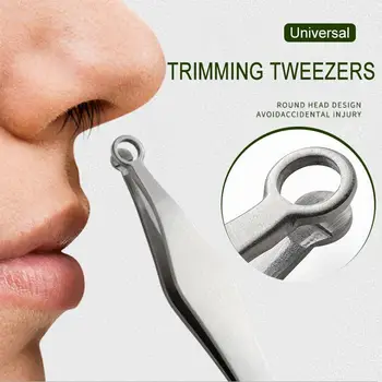Universalus Nosies Plaukų Kirpimas, Pincetai Turas Patarimas Antakių Tweezer Puikiai Nerūdijančio Plieno Nosies Plaukų Šalinimas Pincetu