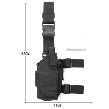 Universalus Taktinis Šlaunies Pistoletas Dėklas Reguliuojamas Karinių Šaudymo Pistoletas Vykdo Glock Beretta Medžioklės Lašas Kojos Dėklai