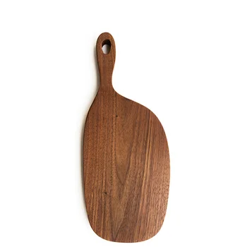 Unpainted rankų black walnut breadboard kepimo kapojimo lentos iš medžio masyvo su rankena medinė pjaustymo lenta medienos grilis dėklas
