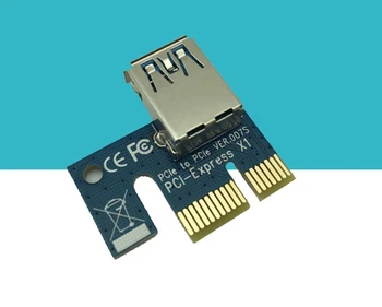 USB 3.0 PCI-E Extender Riser Card PCI Express 16X Adapteris 60cm SATA 15Pin į 6Pin Maitinimo Kabelis Laido Bitcoin BTC Kasybos Įrankis