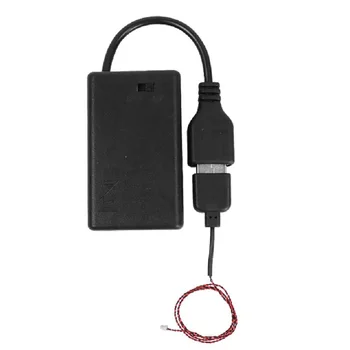 USB Kabelis, Baterija Atveju Led Šviesos Suderinama Miesto Gatvės Vieno Žibinto Akumuliatoriaus Dėžutė USB Legoeds /Pin/ House 