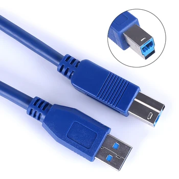 USB Spausdintuvo Kabelis 1m Perdavimo Adapteris, Laidas USB 3.0 Tipas A-B Male Duomenų Office Rūpintis Kompiuterių Reikmenys