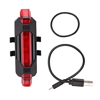 USB Įkrovimo Dviračių Šviesos MTB Dviračių Priekio Atgal užpakalinis žibintas Dviračių Saugos Dviračių Lempos Flashligh Dviračio Šviesos Bike Accessories