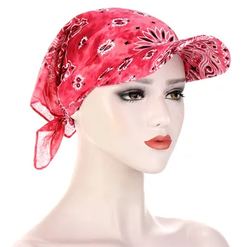 UV Apsauga Moterų Spausdinti Bžūp Medvilnės Packable Galvos Skara Skydelis Kepurę Su Plačiu Kraštų Sunhat Moterų Vasaros Paplūdimio Saulės Skrybėlės Mados