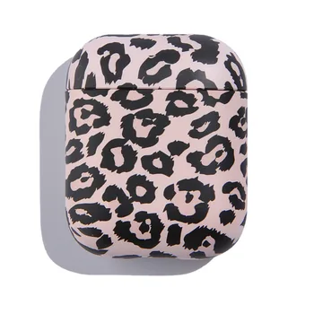 Už Airpods 1 atveju Plastikiniai PHard Atveju Pink Leopard Print Zebras Spausdinti Padalinta dizaino KOMPIUTERIO, ausinės apsauginį kiautą, Airpods pro 3