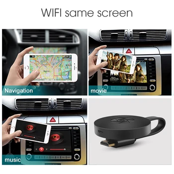 Už MiraScreen TV Stick Dongle Crome Mesti HDMI suderinamus WiFi Ekranas Imtuvo 