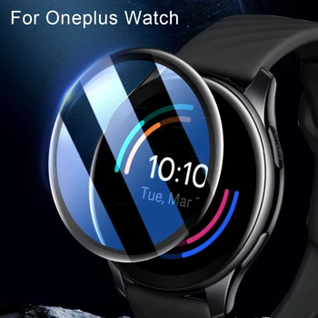 Už Oneplus Žiūrėti Apsaugos LCD Ekranas Plius Vienas Sporto Smartwatch Screen Protector 3D Išlenkti Visą Minkšta Apsaugine Plėvele Padengti