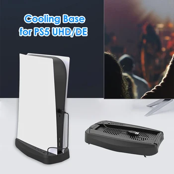Už PS5 Vertikalus Stovas Įkrovimo Stotį Su Aušinimo Ventiliatorius 3 USB Šakotuvą, Įkroviklis Uostų Aušintuvas Rankena, Įkroviklis Playstation 5