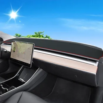 Už Tesla Model3 prietaisų Skydelio Apšvietimo-įrodymas, Pad Konsolė Saulės Trinkelėmis skėtį nuo saulės Trinkelėmis, Automobilių Reikmenys Modifikuotų Apdaila