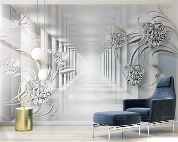 Užsakymą tapetai, 3d stereo foto freskomis abstraktūs kosmoso Europos modelio diamond Hotel fono sienos dokumentų namų dekoro 3d обои