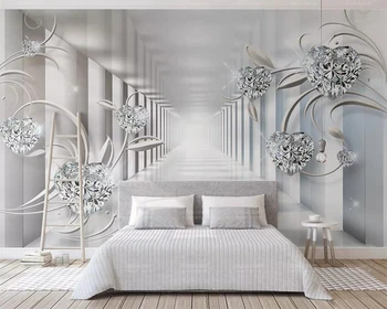 Užsakymą tapetai, 3d stereo foto freskomis abstraktūs kosmoso Europos modelio diamond Hotel fono sienos dokumentų namų dekoro 3d обои